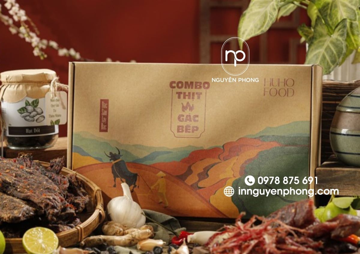 In Hộp Đựng Trâu Sấy - Bao Bì Chỉnh Chu Đánh Thức Vị Giác